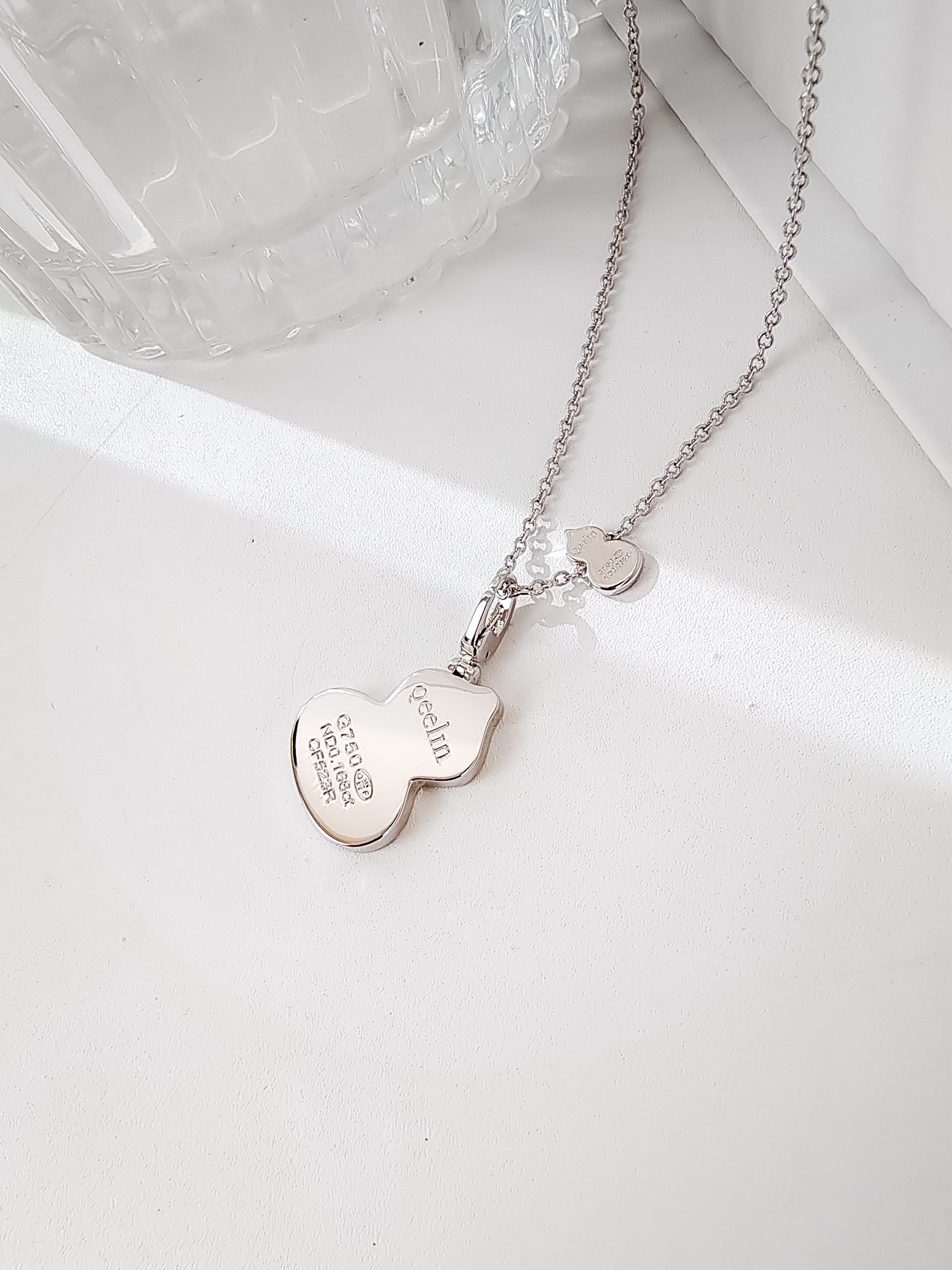 Qeelin Necklace Silver Inlaid M-l