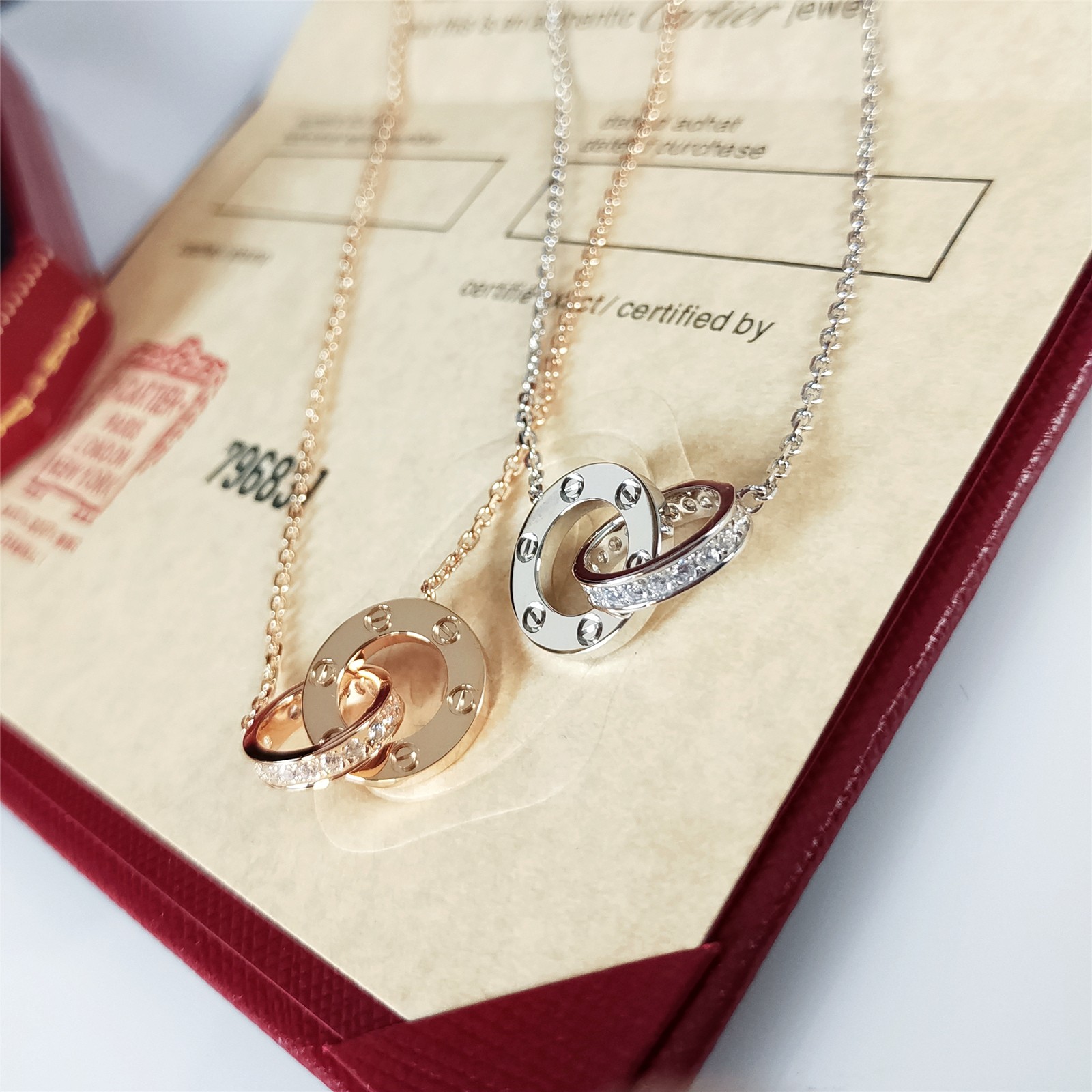 Cartier Necklace Gold M-l