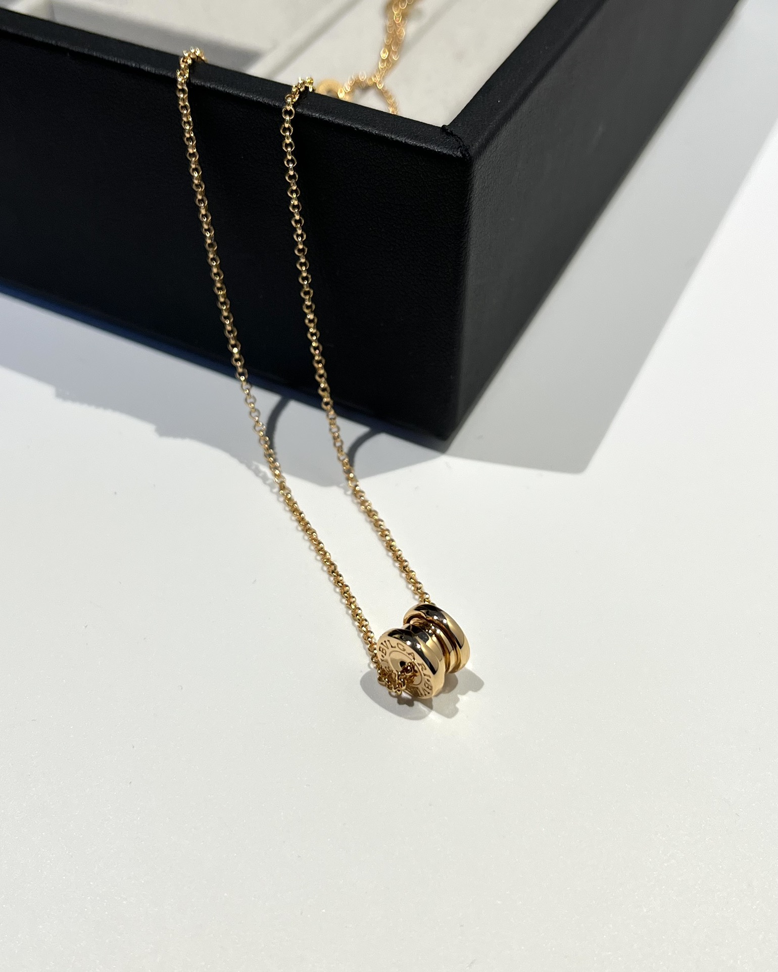 Bvlgari Necklace Gold Adjustable 45cm-m