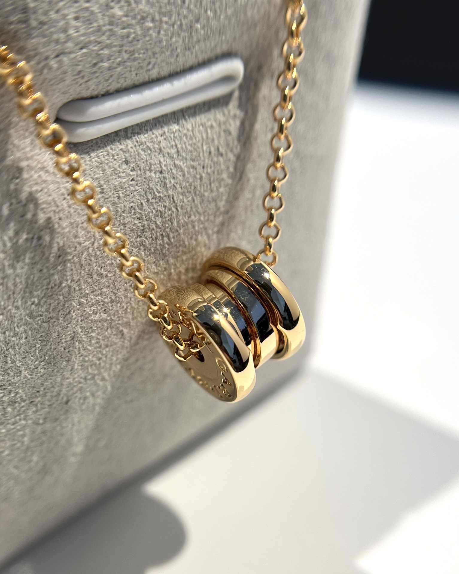 Bvlgari Necklace Gold Adjustable 45cm-m