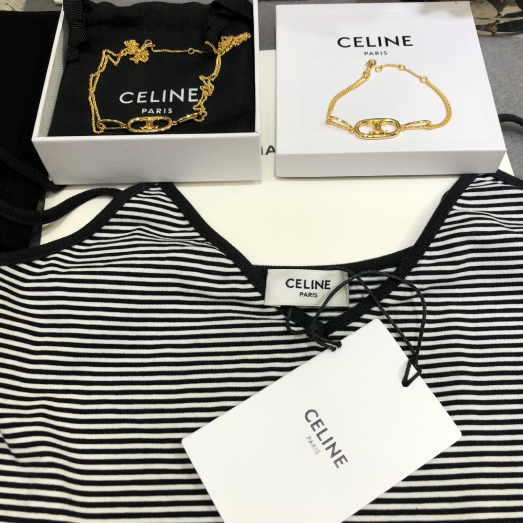 Celine Basic Jewelry Gold L