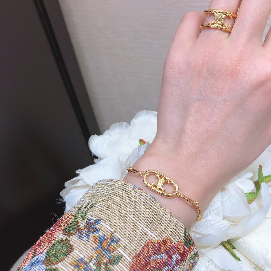 Celine Basic Jewelry Gold L