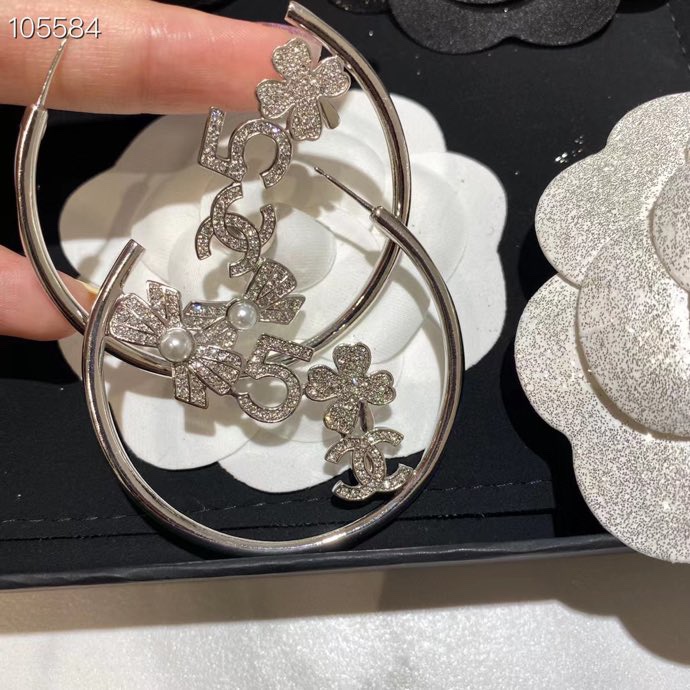 Chanel Earrings Silver