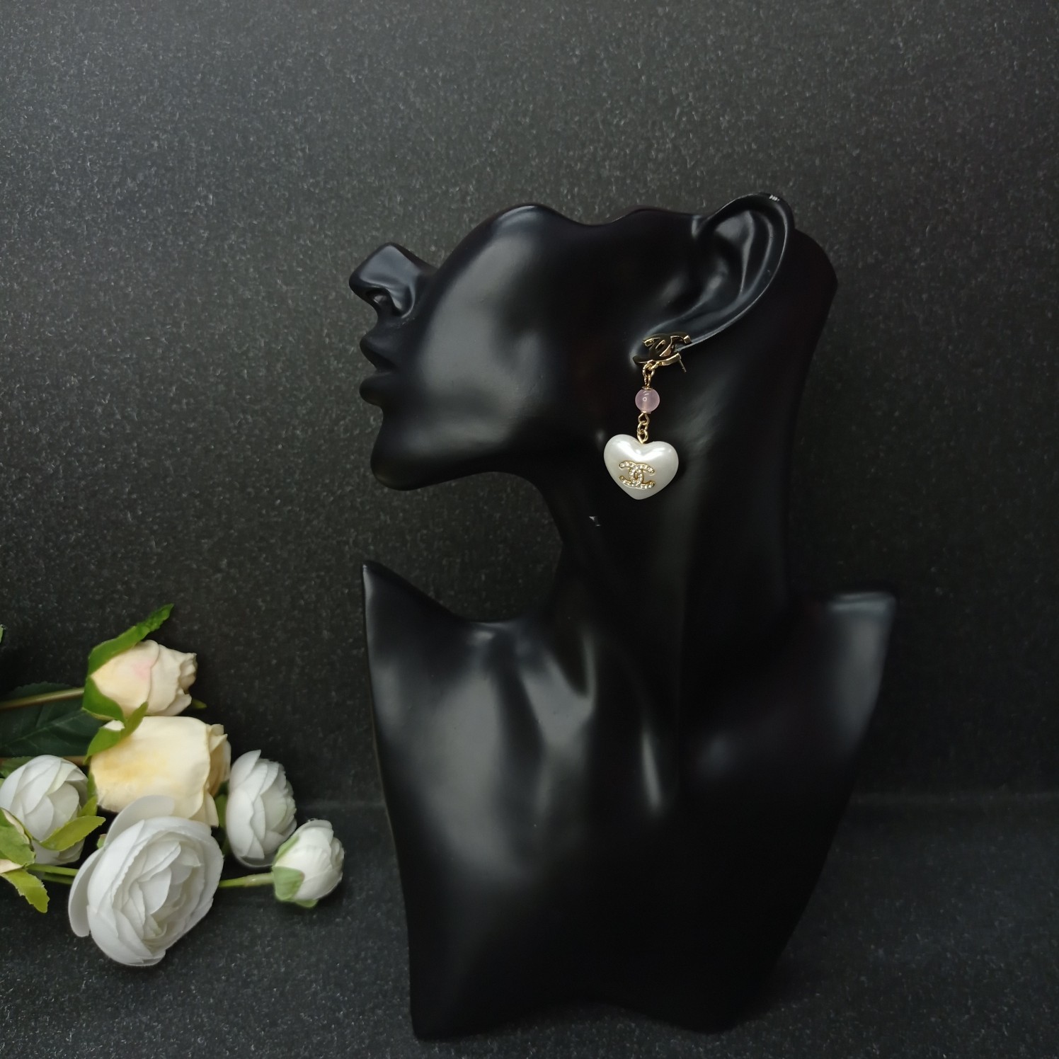 Chanel Earrings Pink L