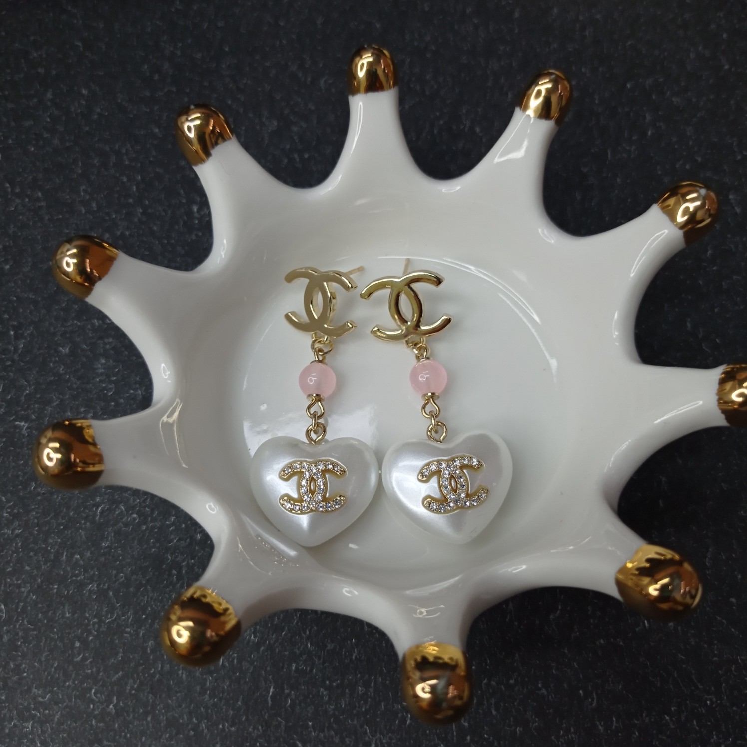 Chanel Earrings Pink L