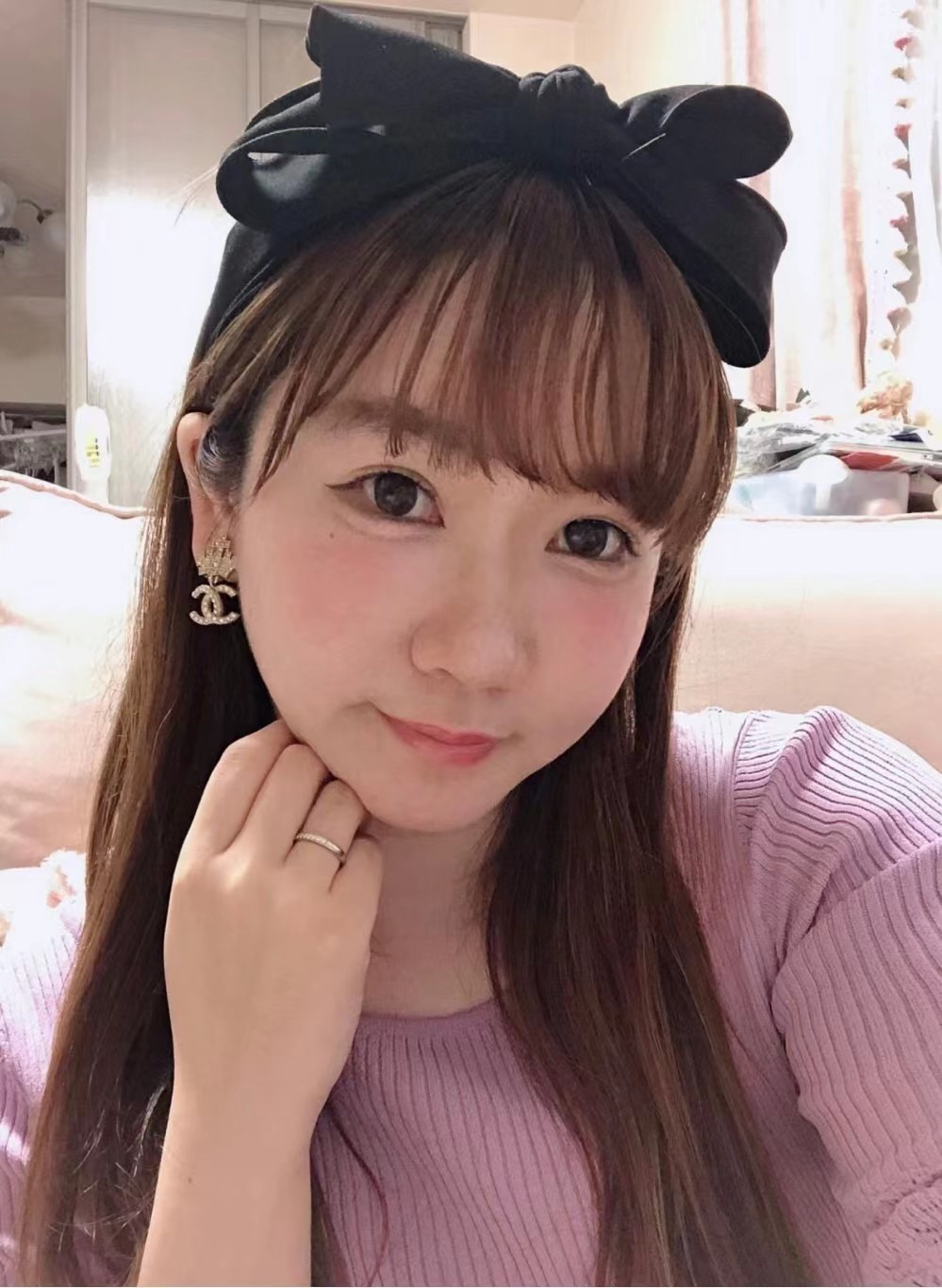 Chanel Earrings Pearl L