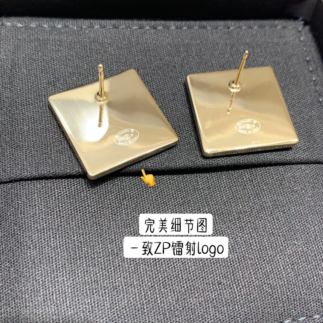 Chanel Earrings Black L