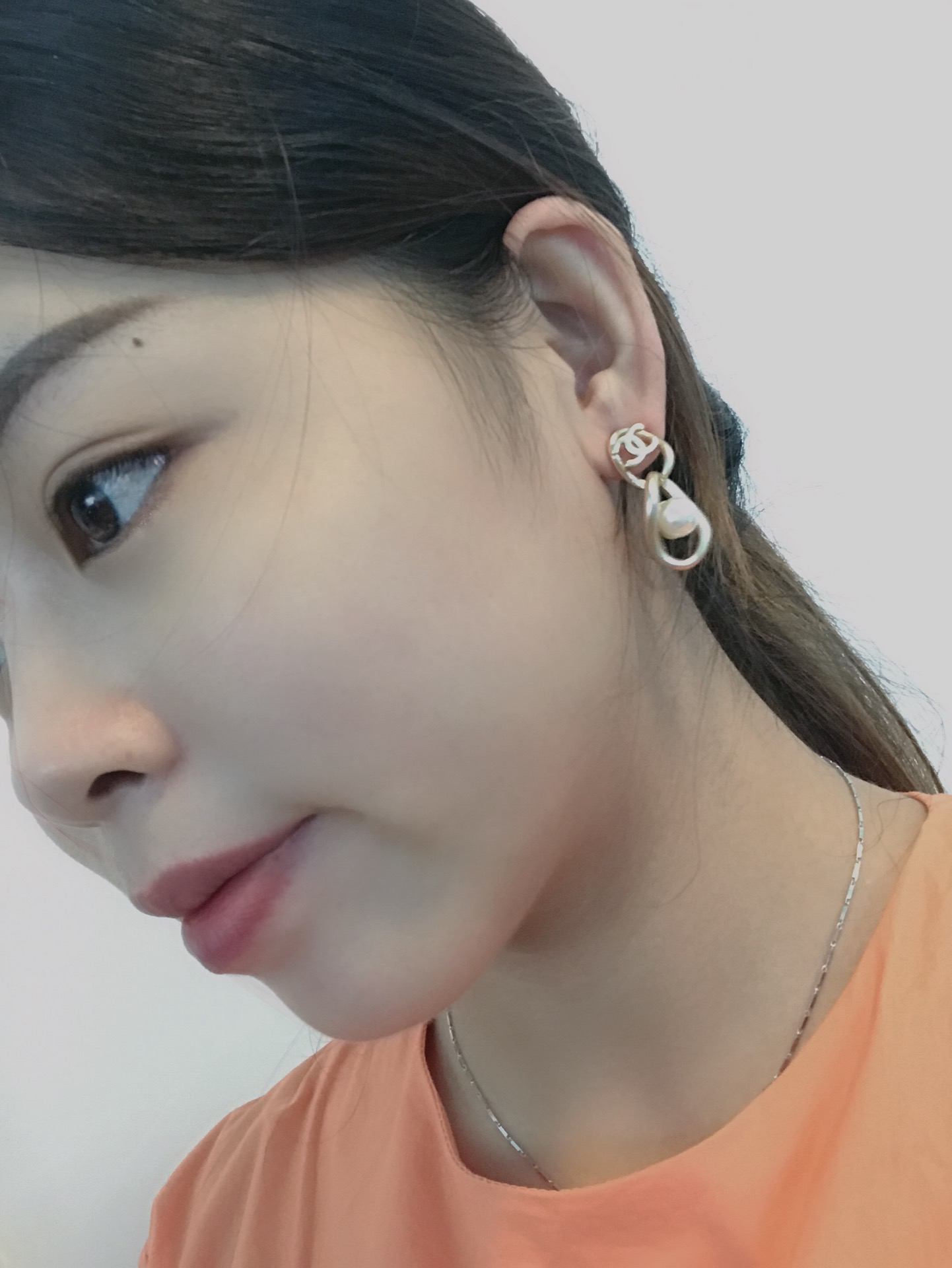 Chanel Earrings Silver S-l
