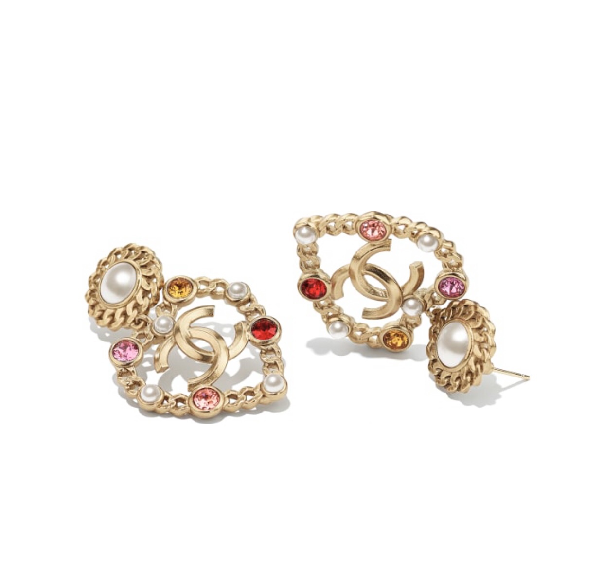 Chanel Earrings Inlaid L