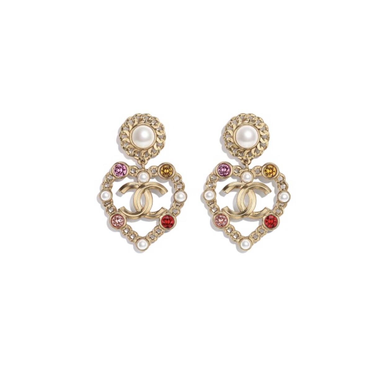 Chanel Earrings Inlaid L