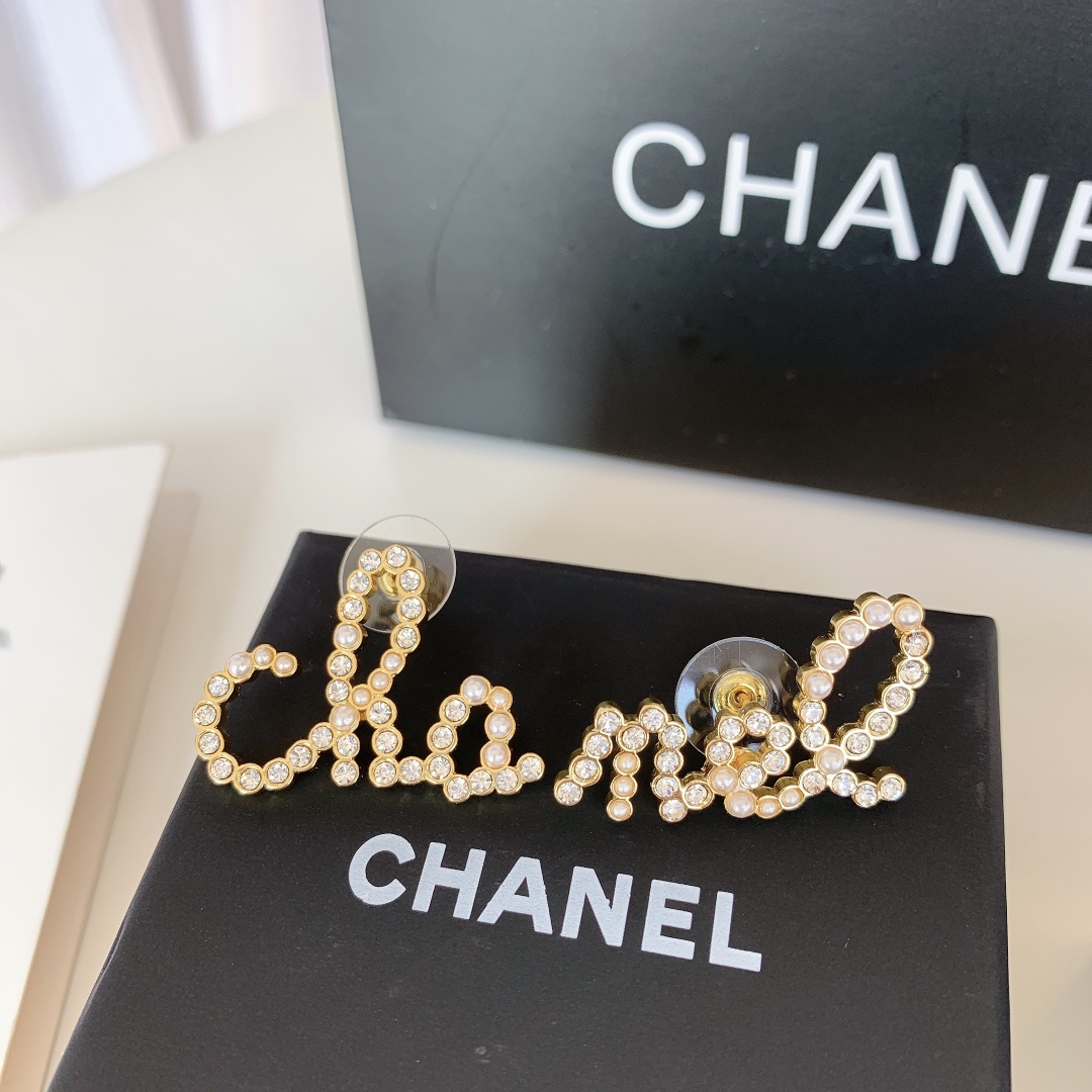 Chanel Earrings Silver L