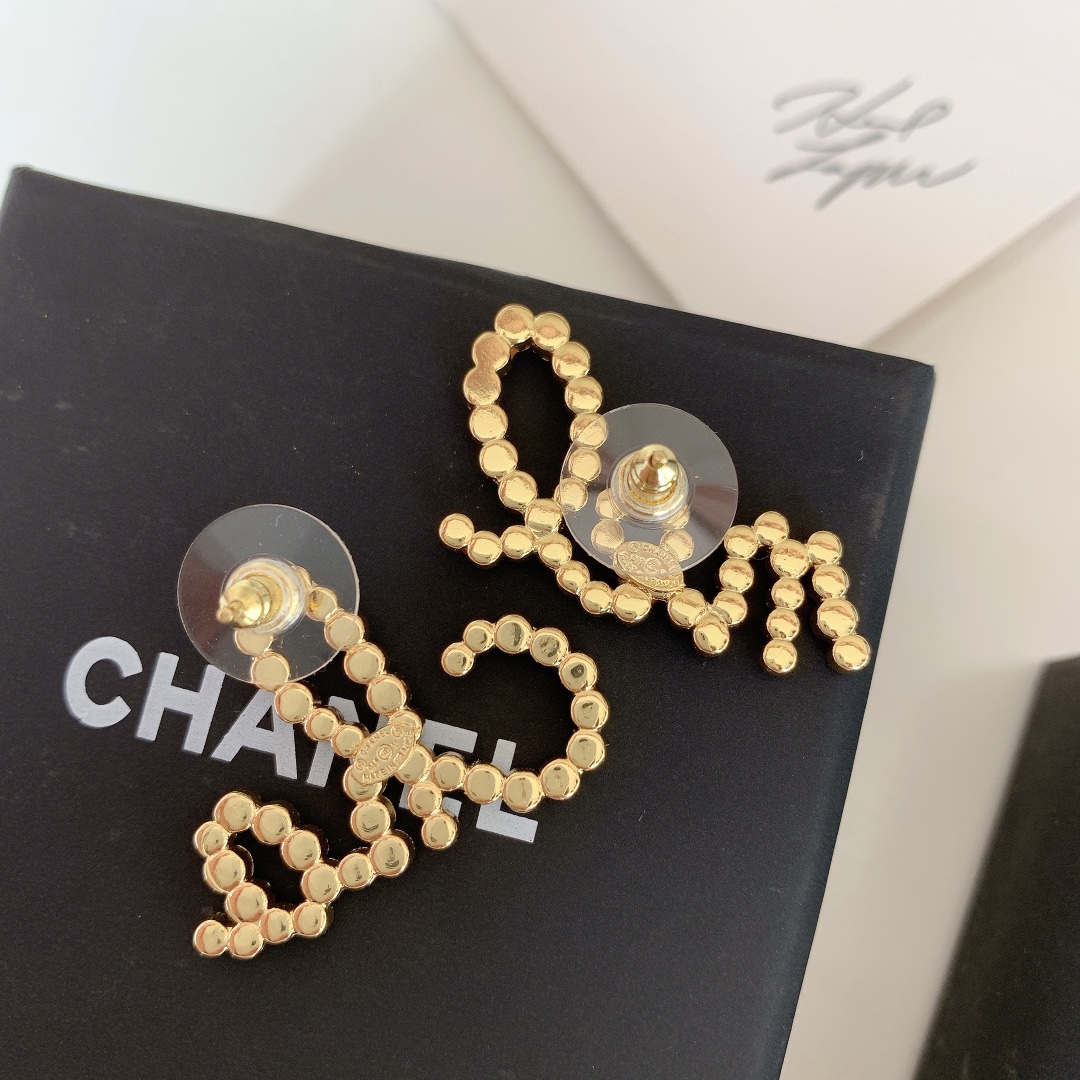 Chanel Earrings Silver L