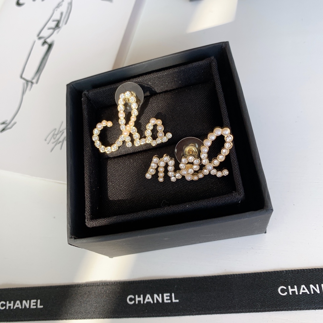 Chanel Earrings Silver L