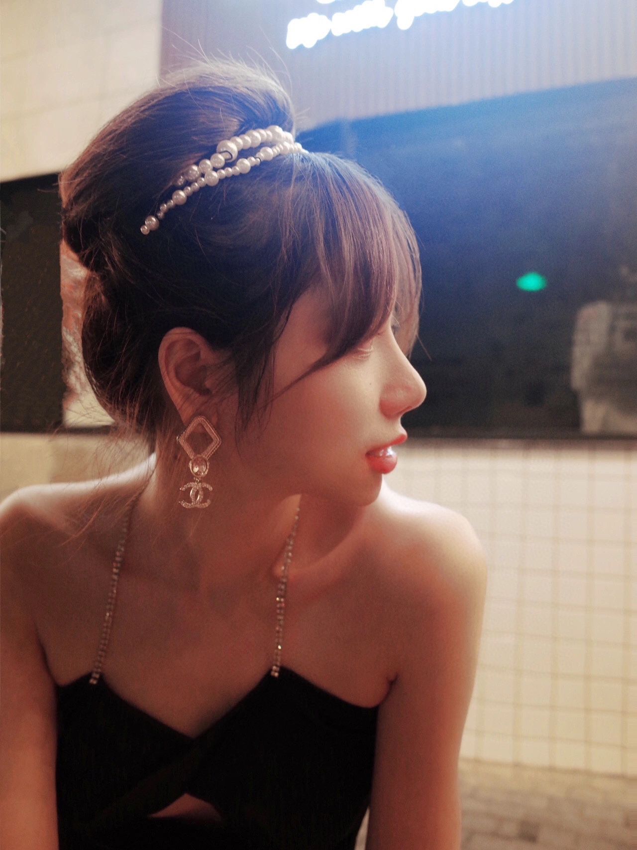 Chanel Earrings Inlaid L