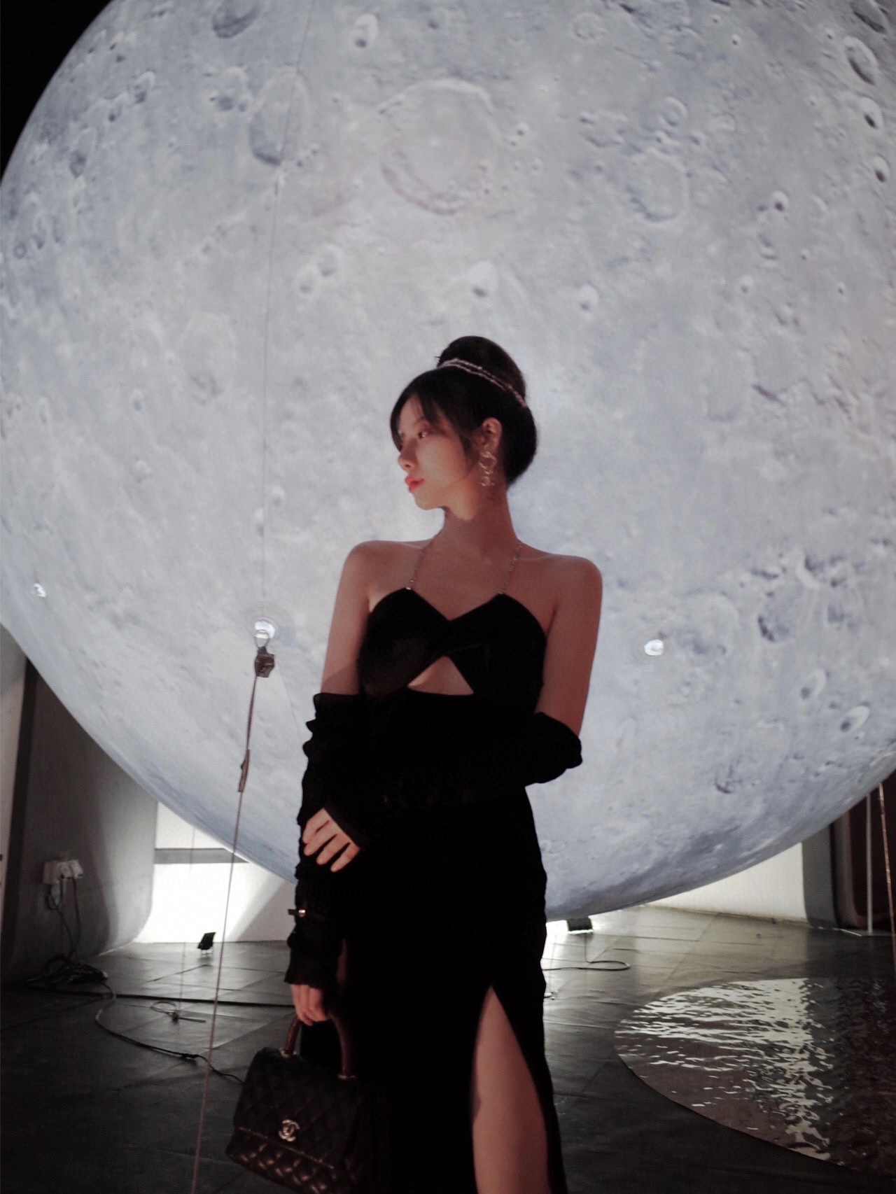 Chanel Earrings Inlaid L