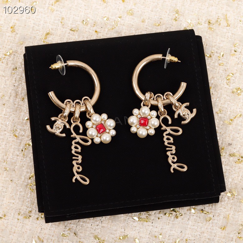 Chanel Earrings Pearl L