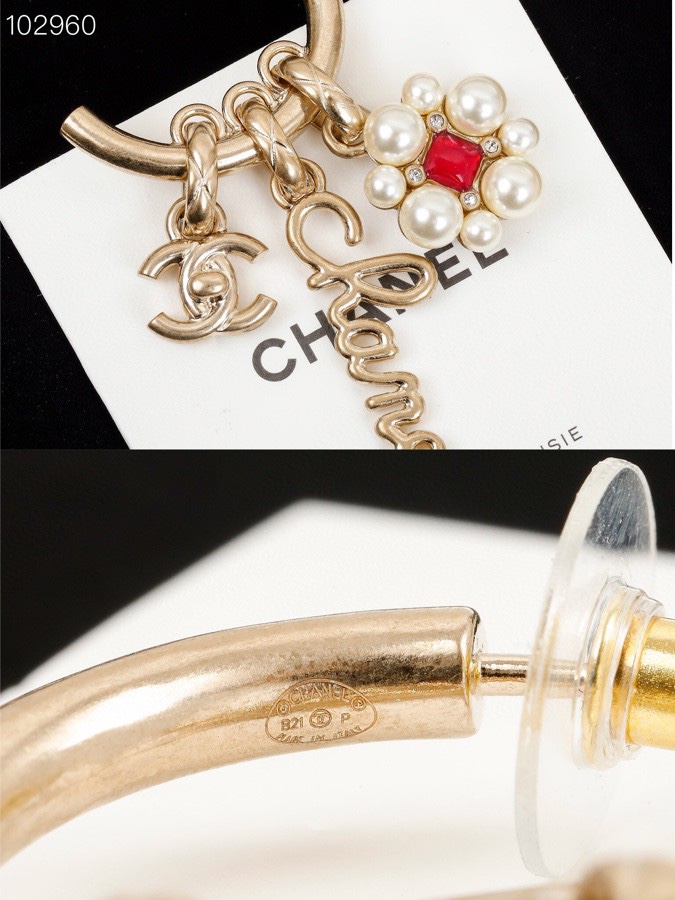 Chanel Earrings Pearl L