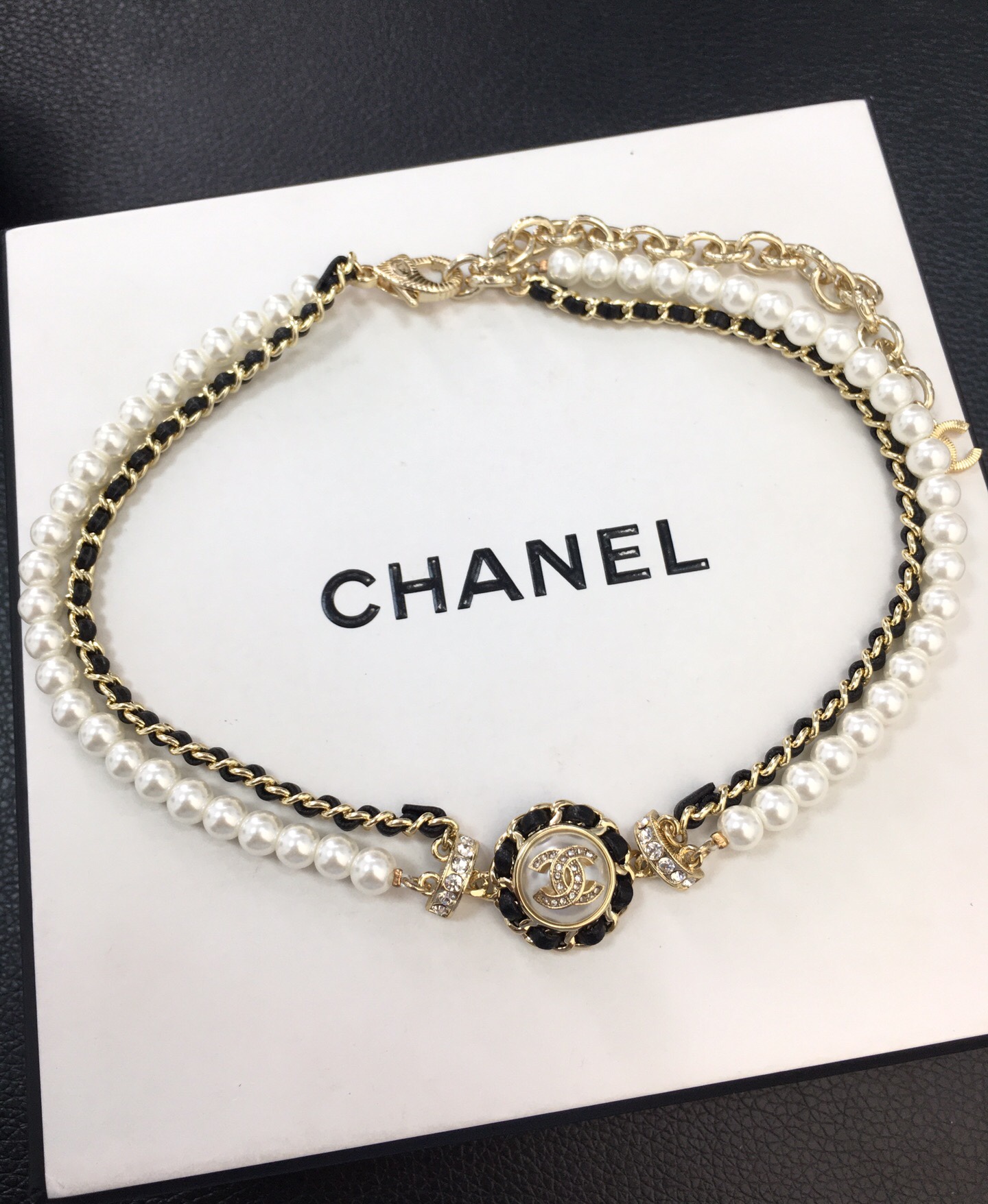 Chanel Necklace Pearl L