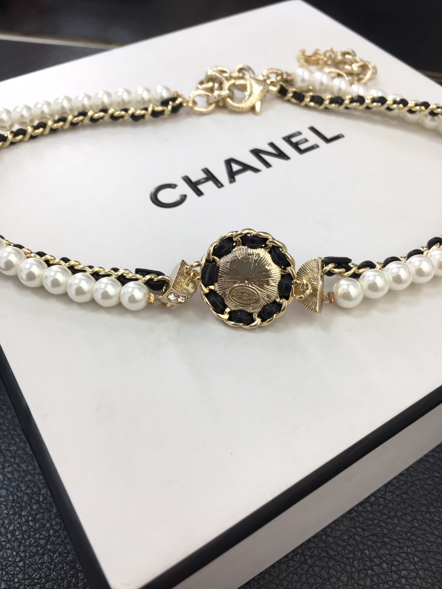 Chanel Necklace Pearl L