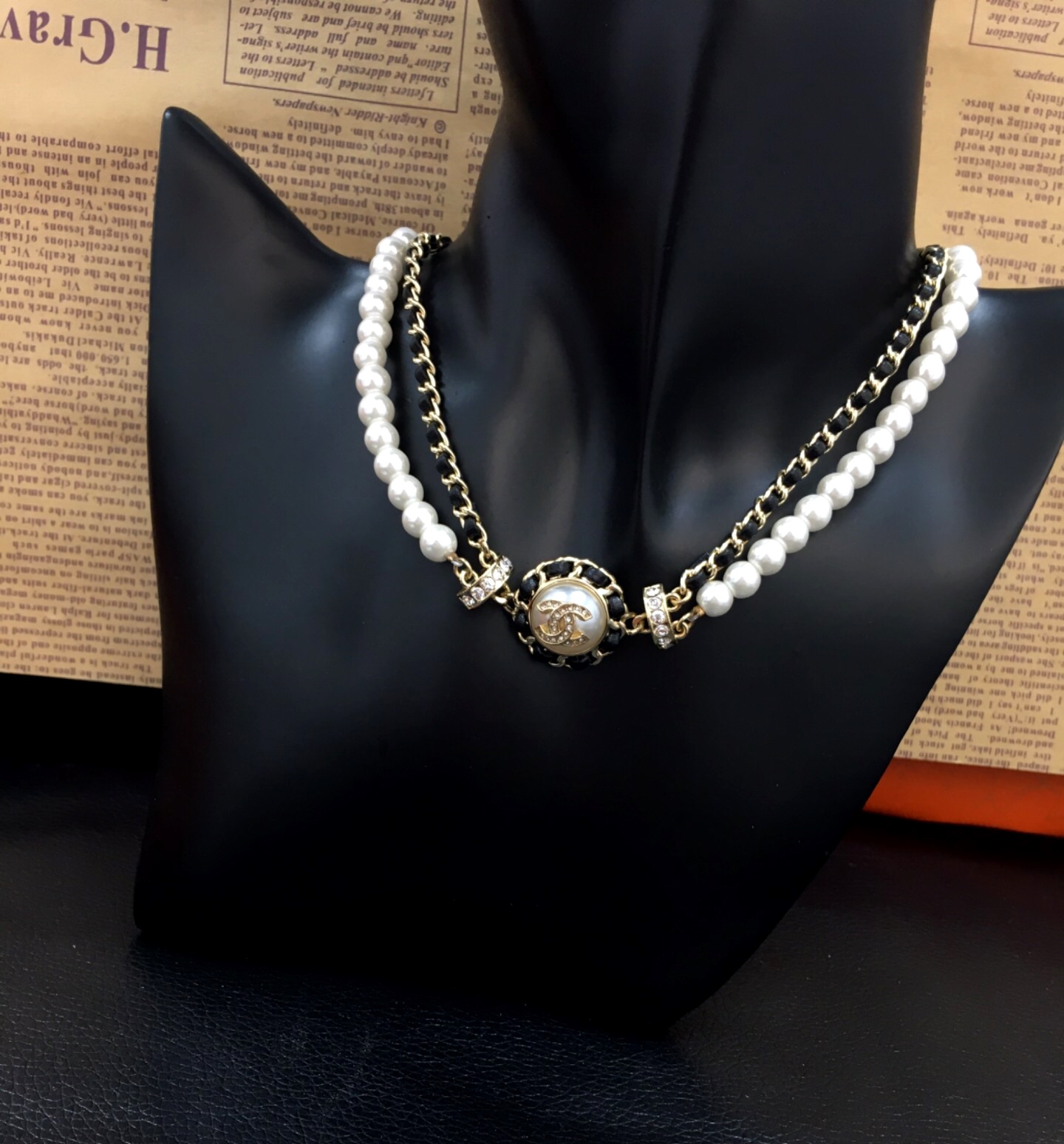 Chanel Necklace Pearl L