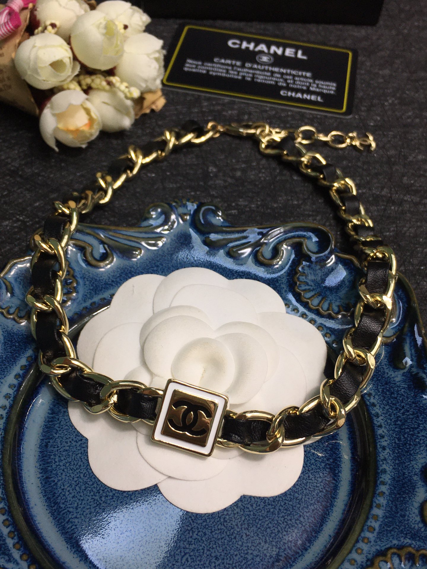 Chanel Necklace Black L