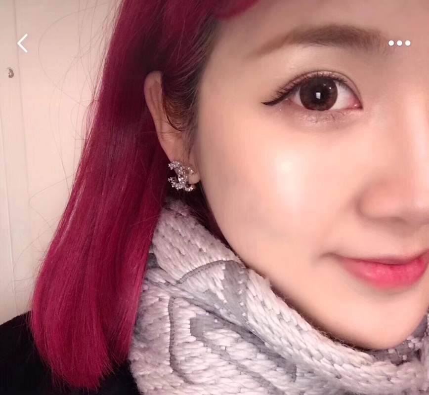 Chanel Earrings Silver Silver Inlaid S-l