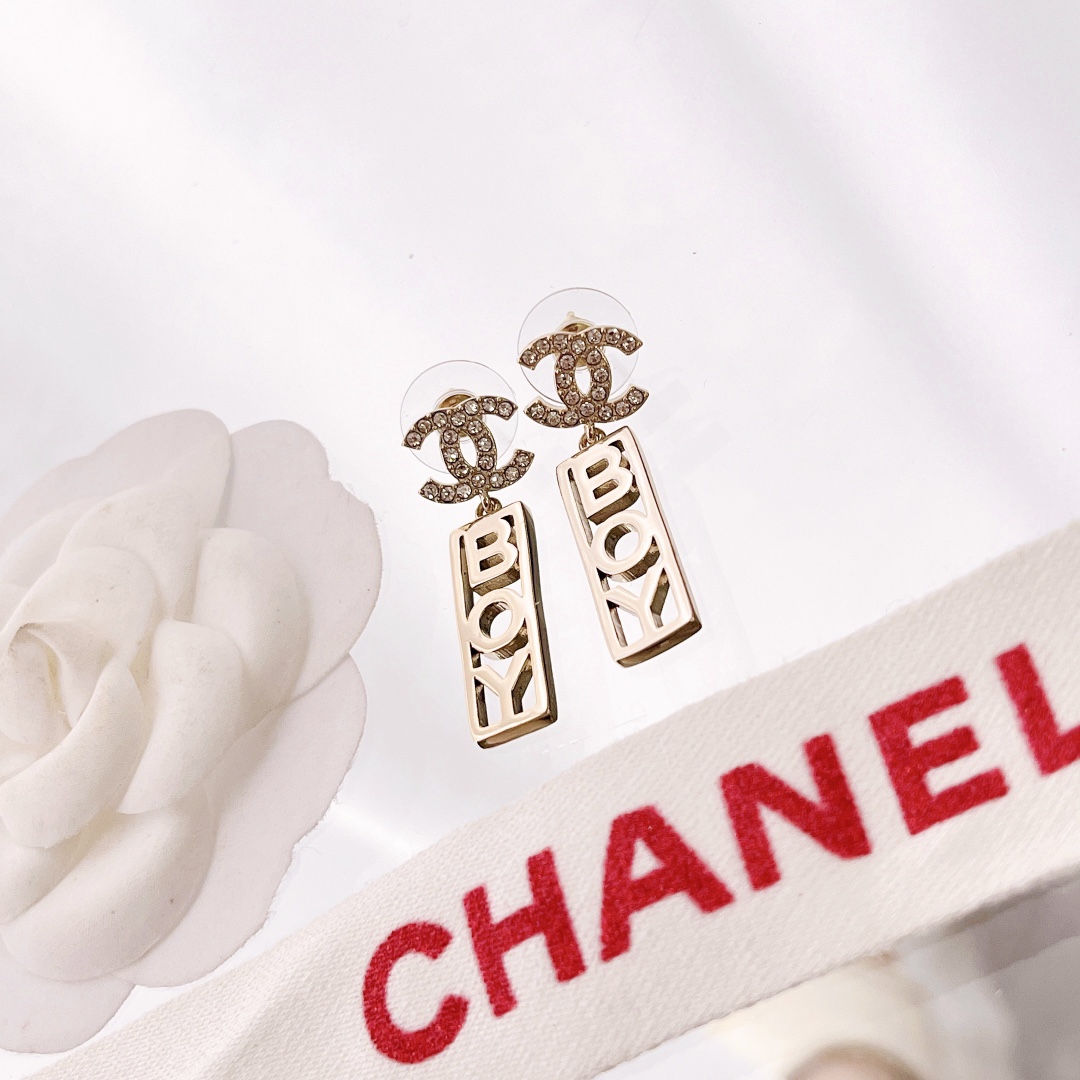 Chanel Male Earrings Silver L