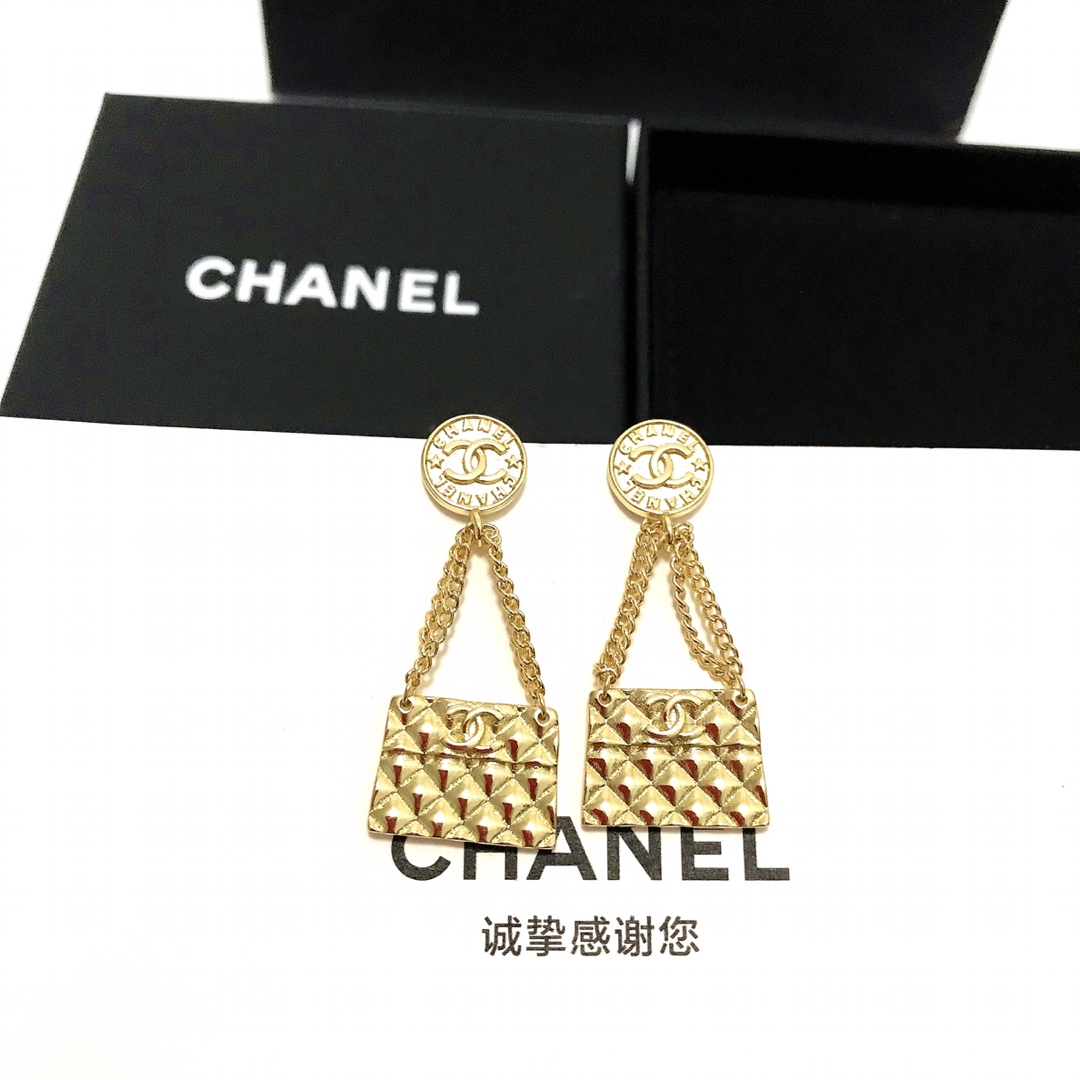 Chanel Earrings Silver L