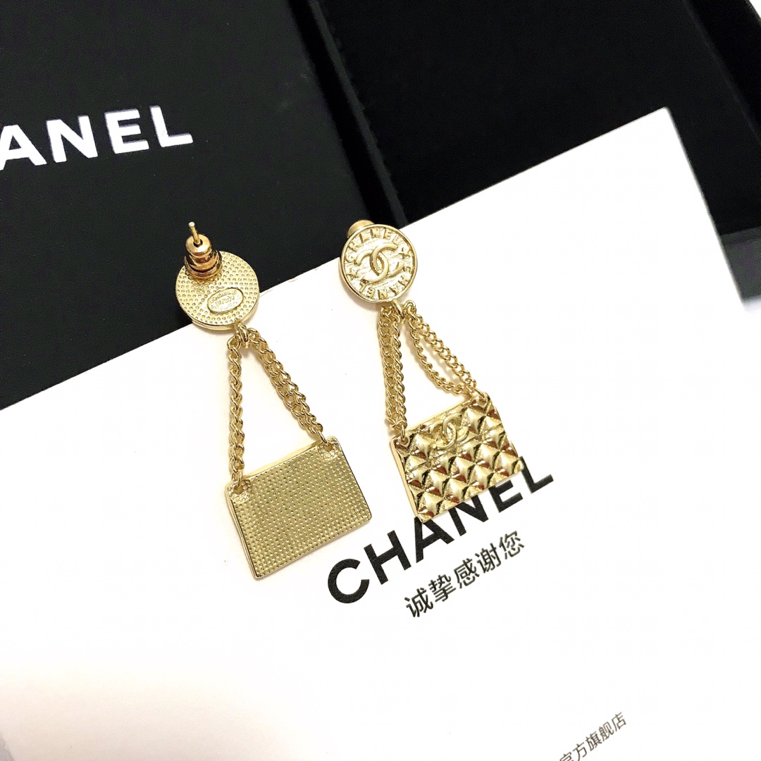 Chanel Earrings Silver L