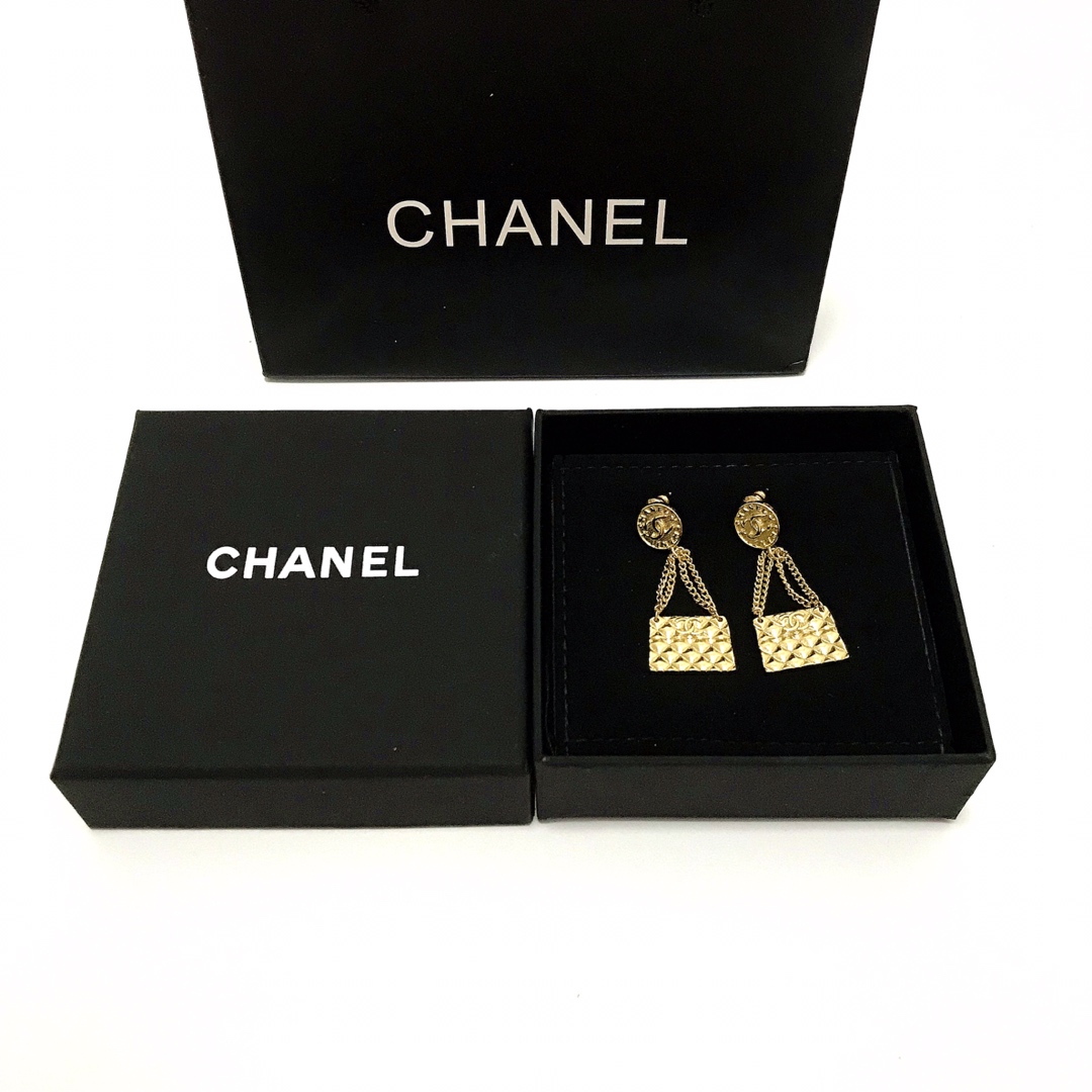 Chanel Earrings Silver L