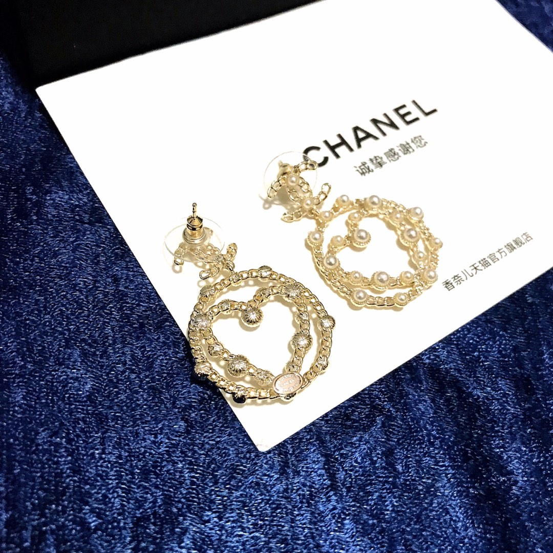 Chanel Earrings Silver L