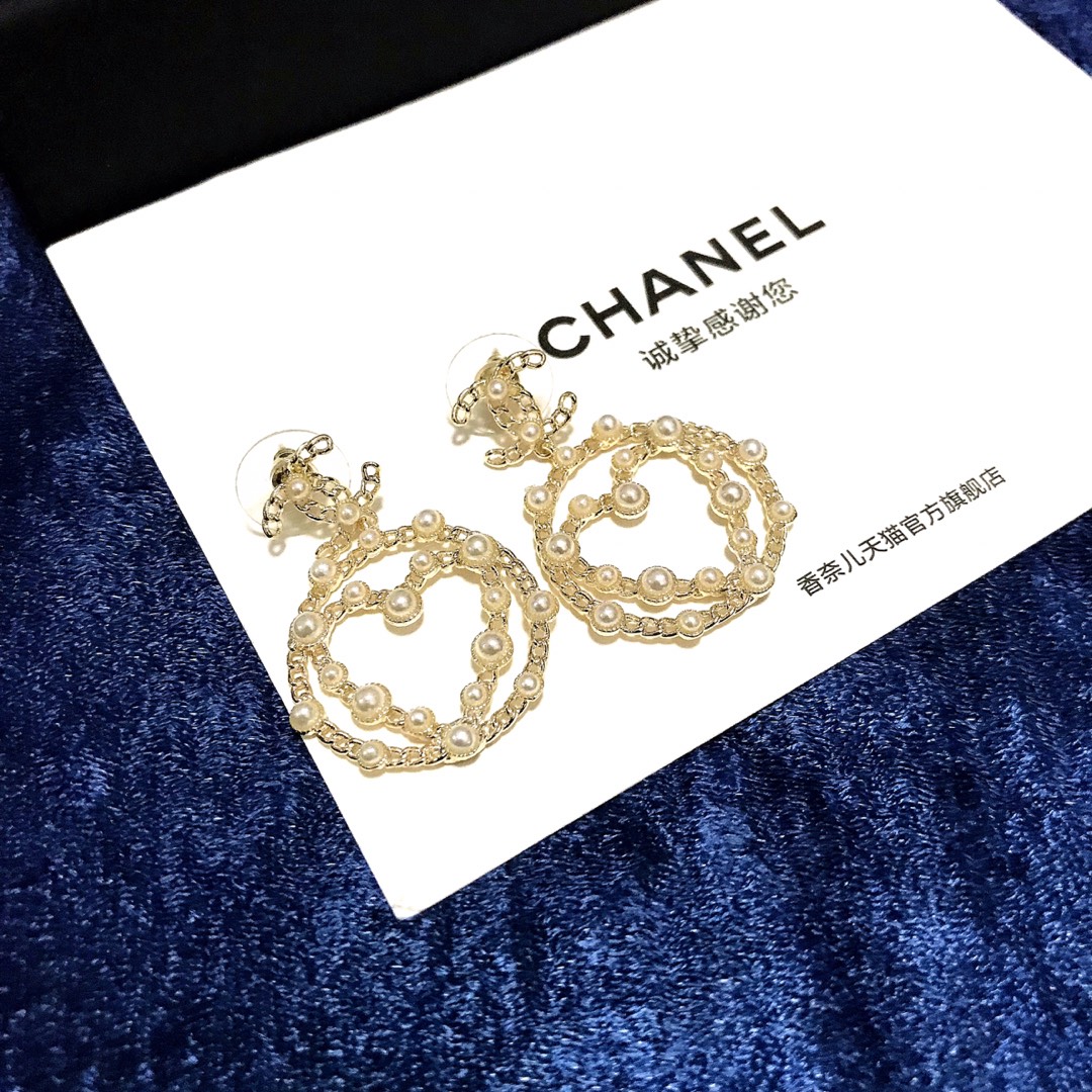 Chanel Earrings Silver L