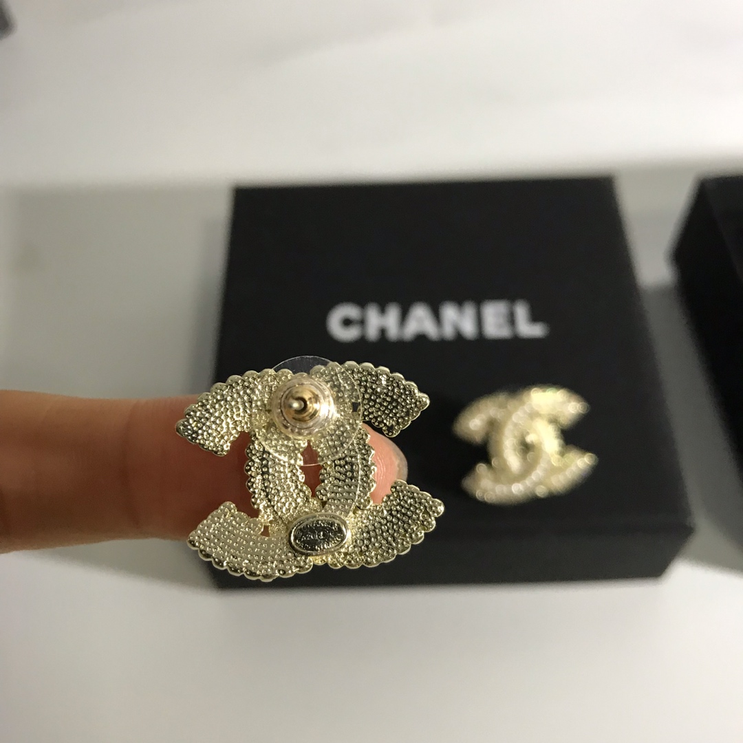 Chanel Earrings Silver L