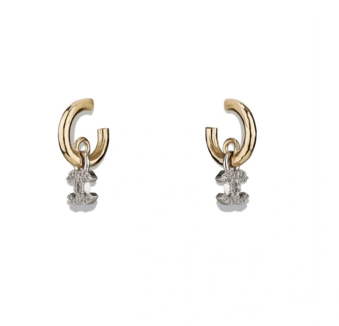 Chanel Earrings Silver S-l