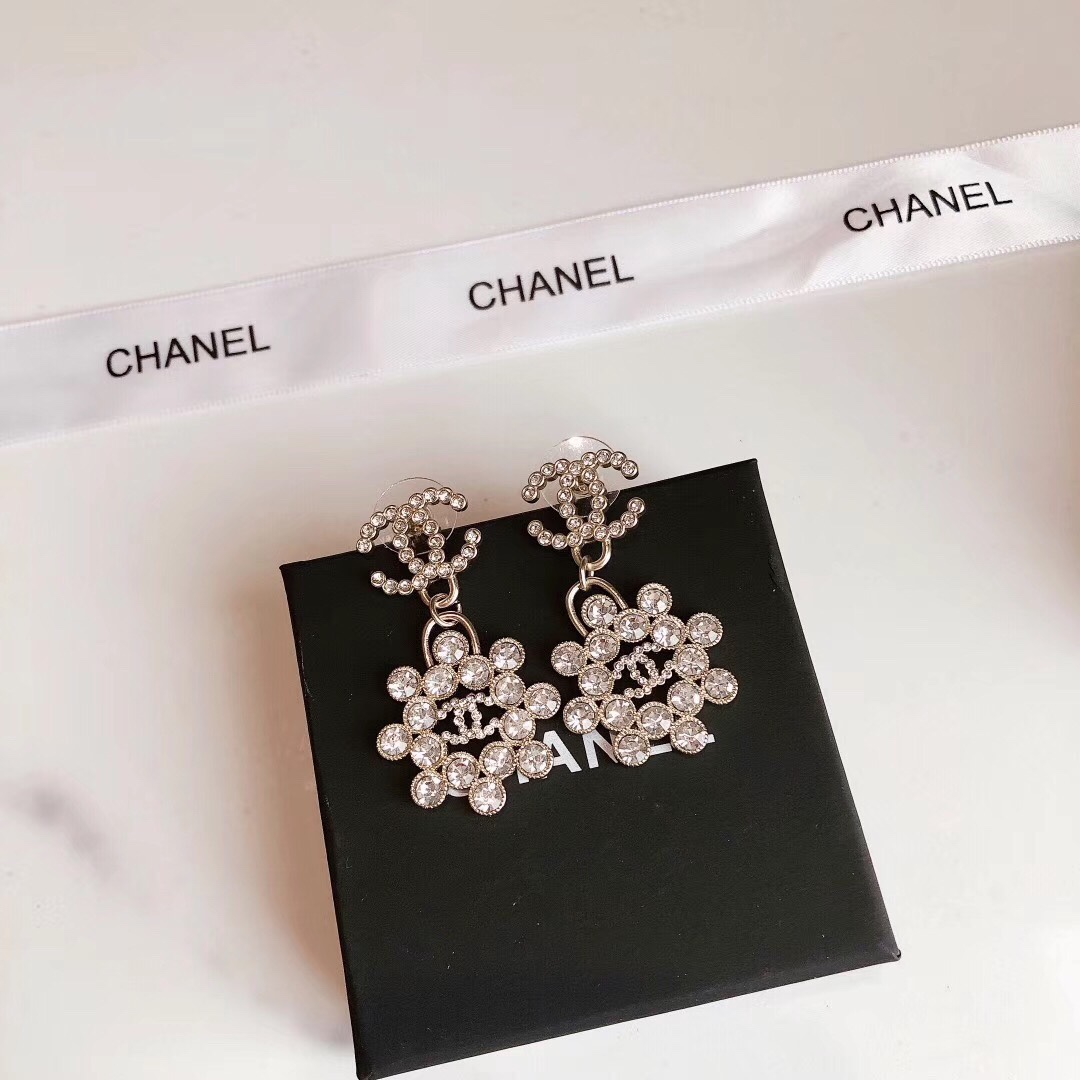 Chanel Earrings Silver S-l