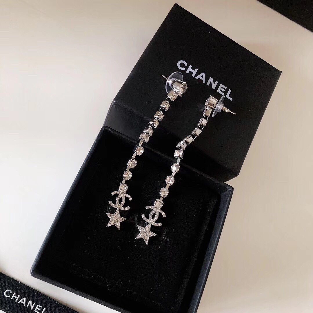 Chanel Earrings Silver S-l