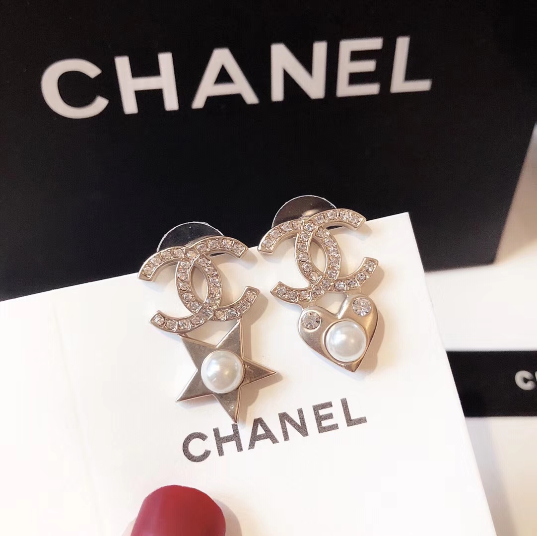 Chanel Earrings Silver L