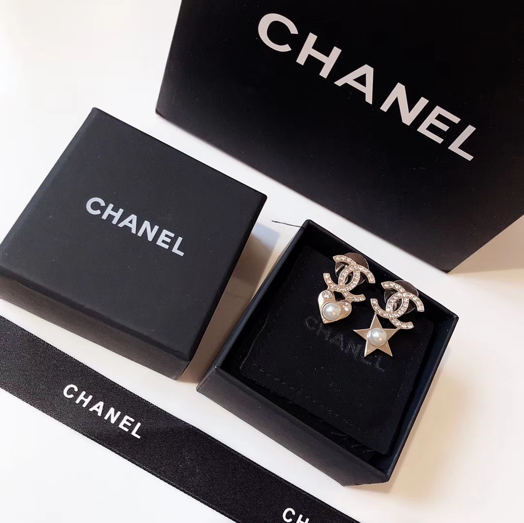 Chanel Earrings Silver L