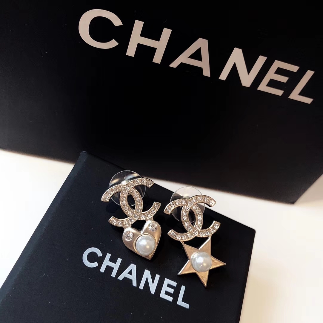 Chanel Earrings Silver L