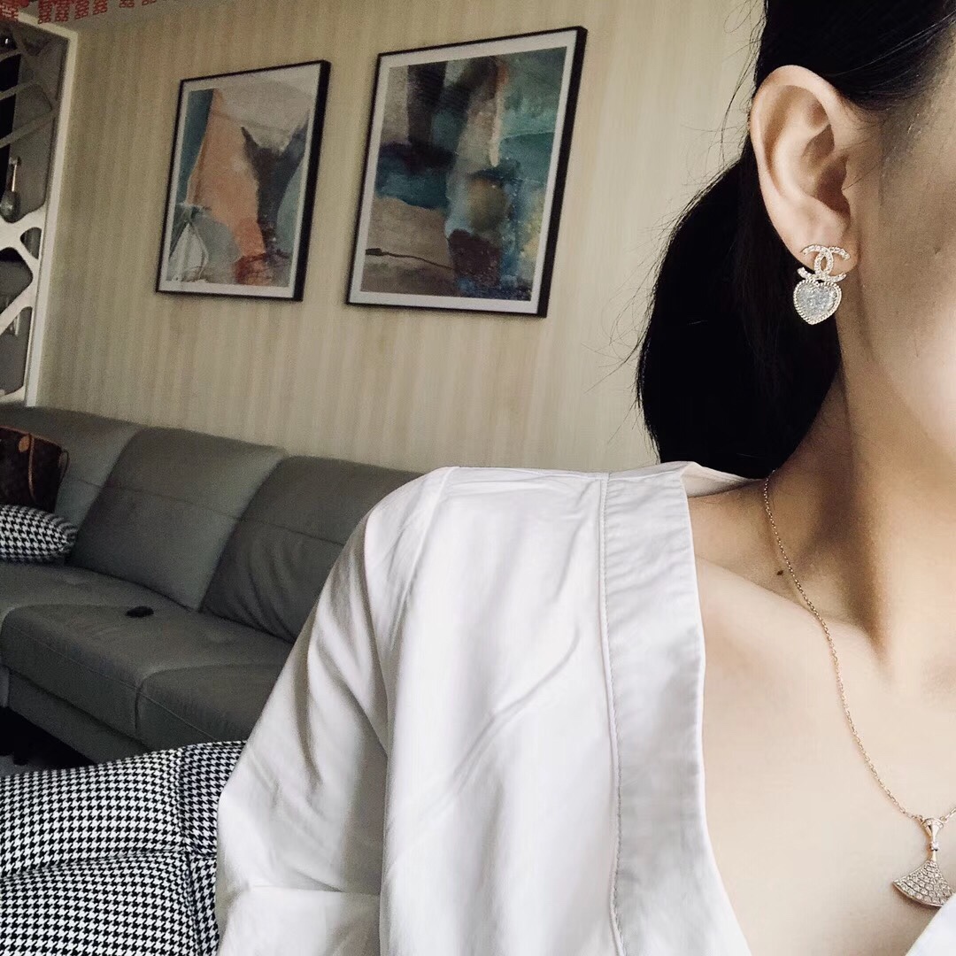 Chanel Earrings Silver S-l