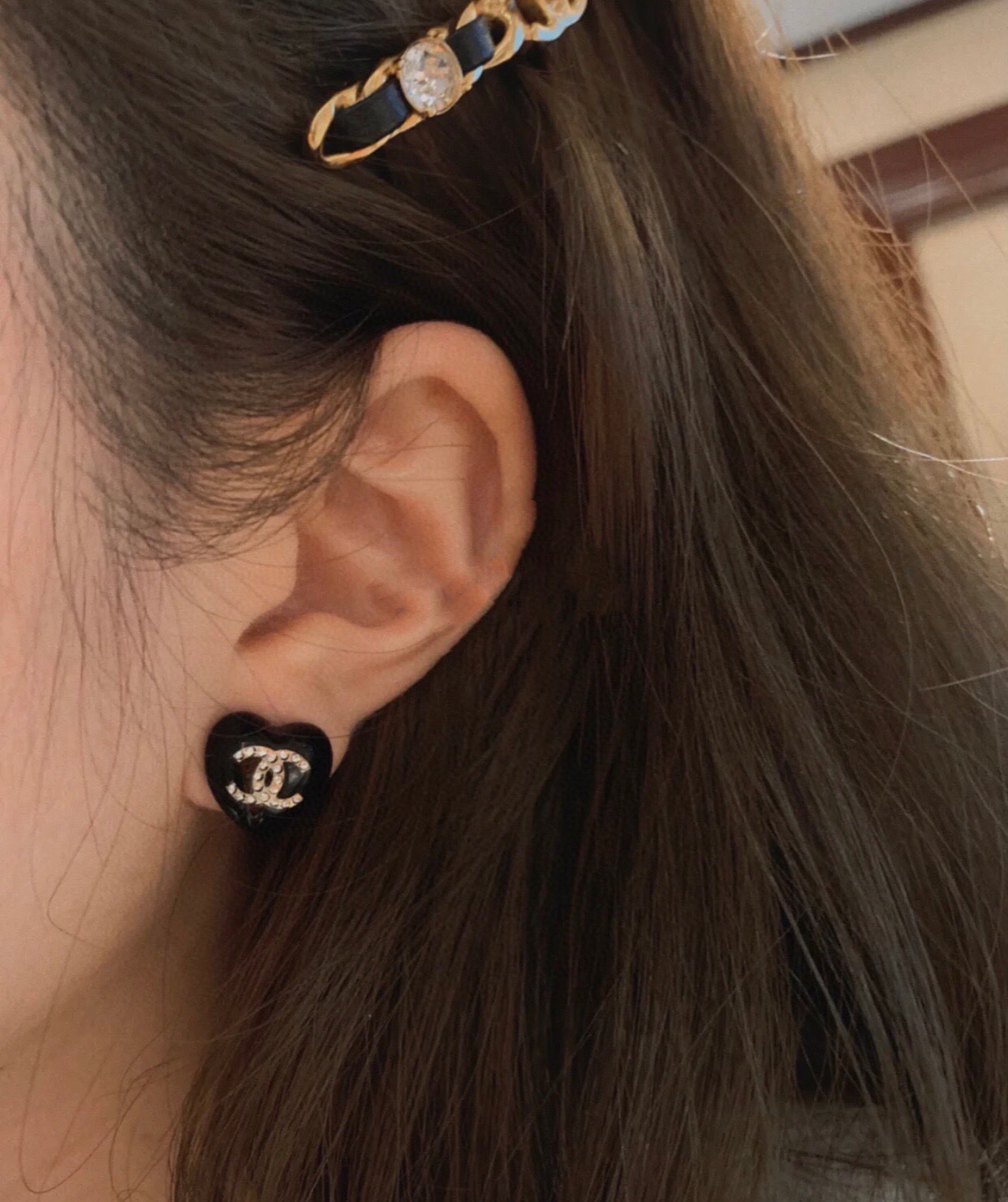 Chanel Earrings Silver S-l