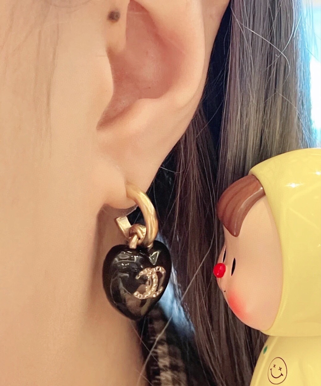 Chanel Earrings Silver S-l