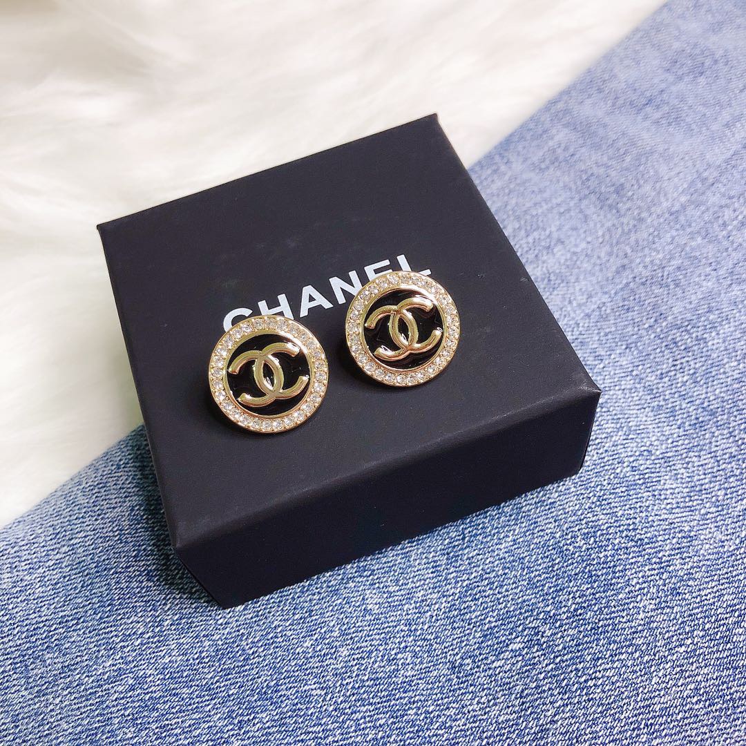 Chanel Earrings Silver L