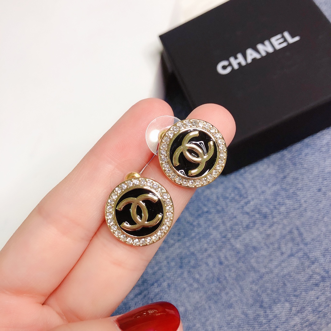 Chanel Earrings Silver L