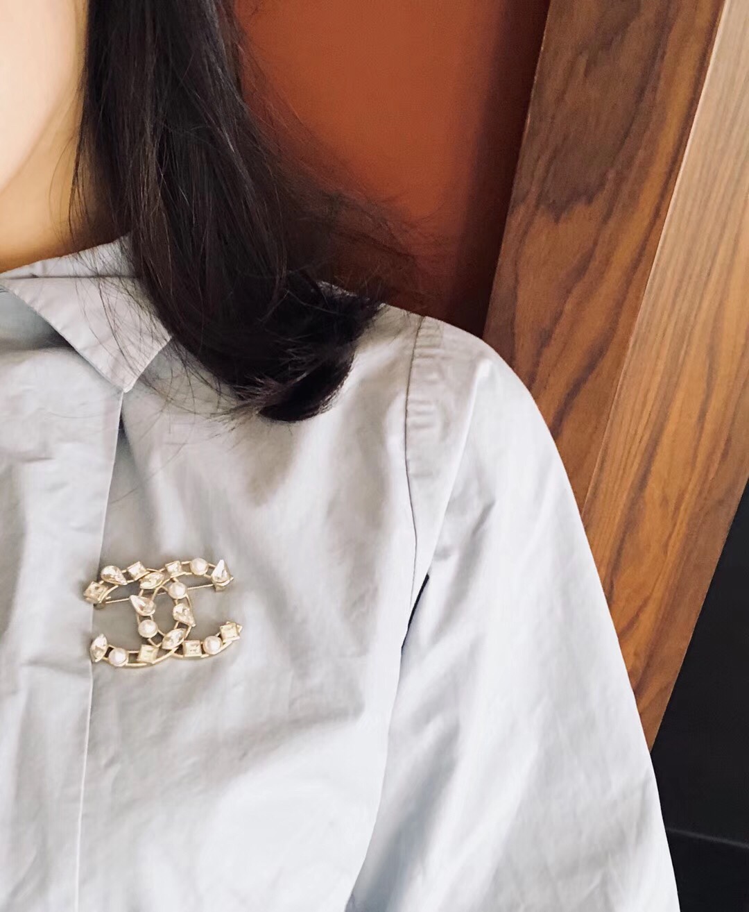 Chanel Brooch Pearl L