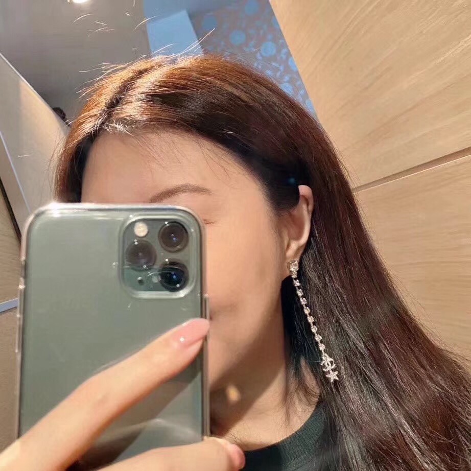 Chanel Earrings Silver S-l