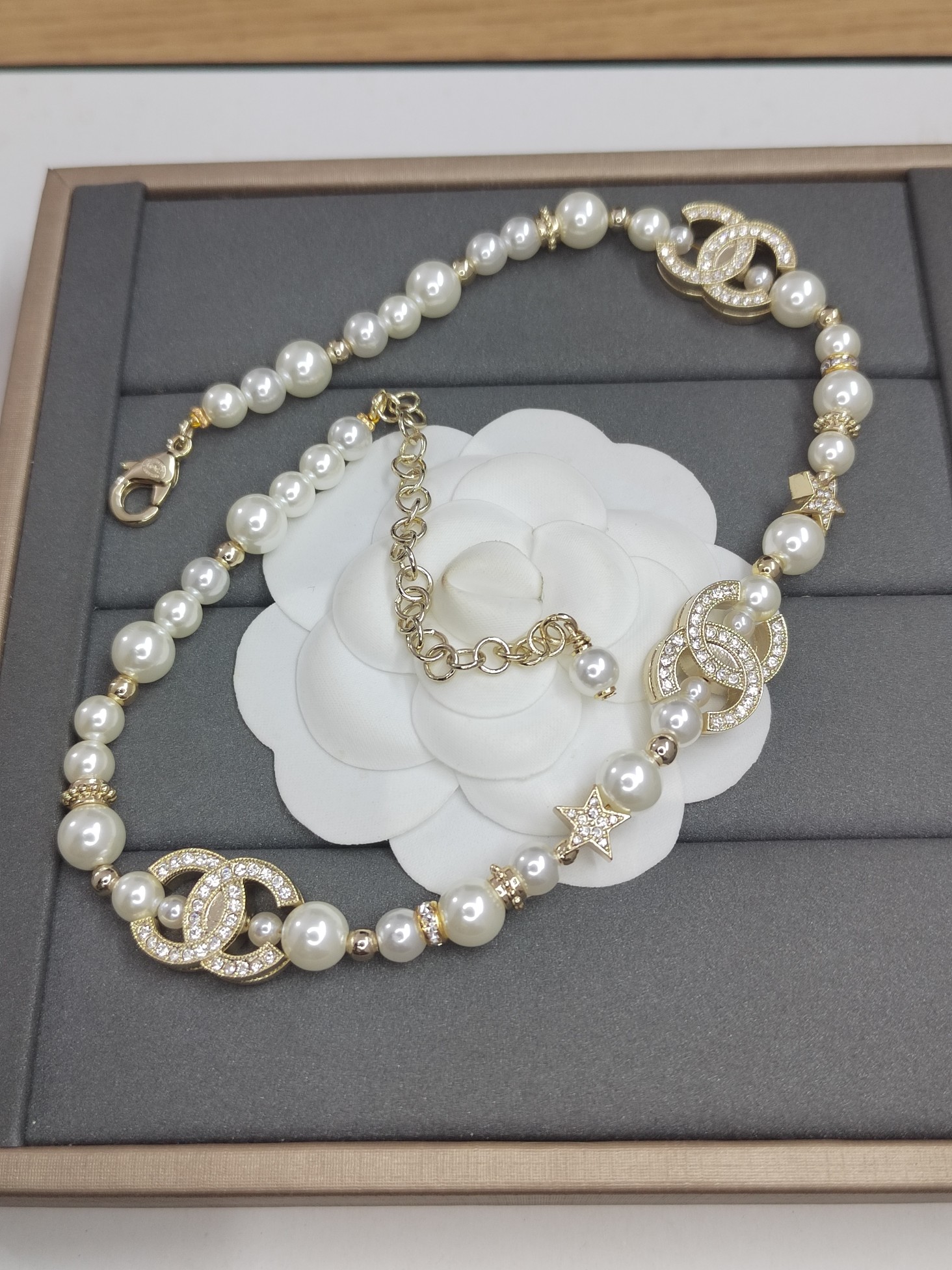 Chanel Necklace Pearl L