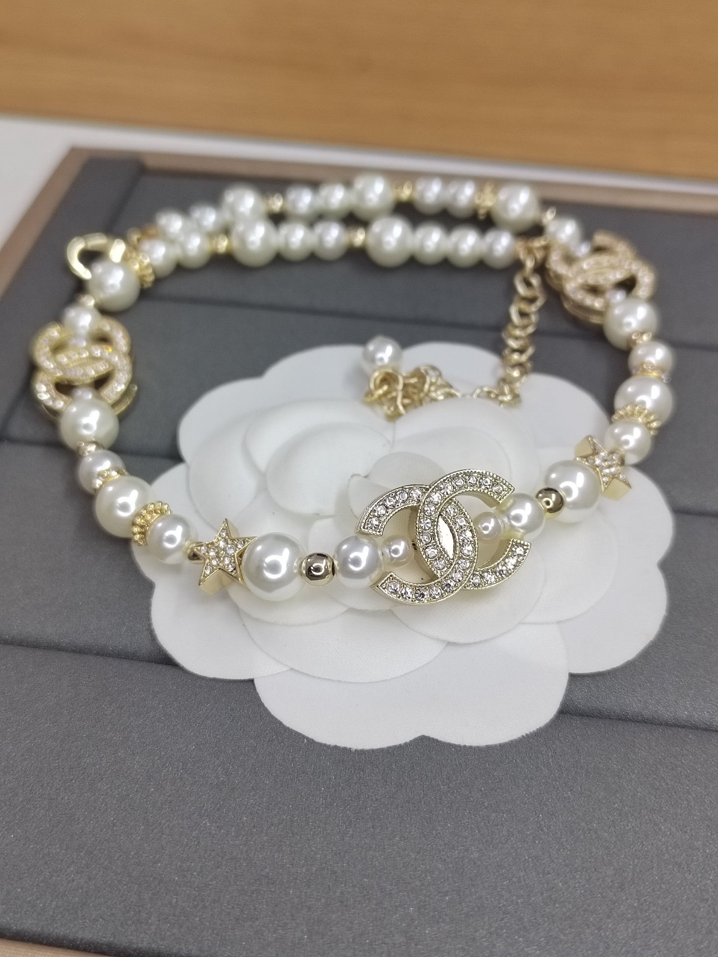 Chanel Necklace Pearl L