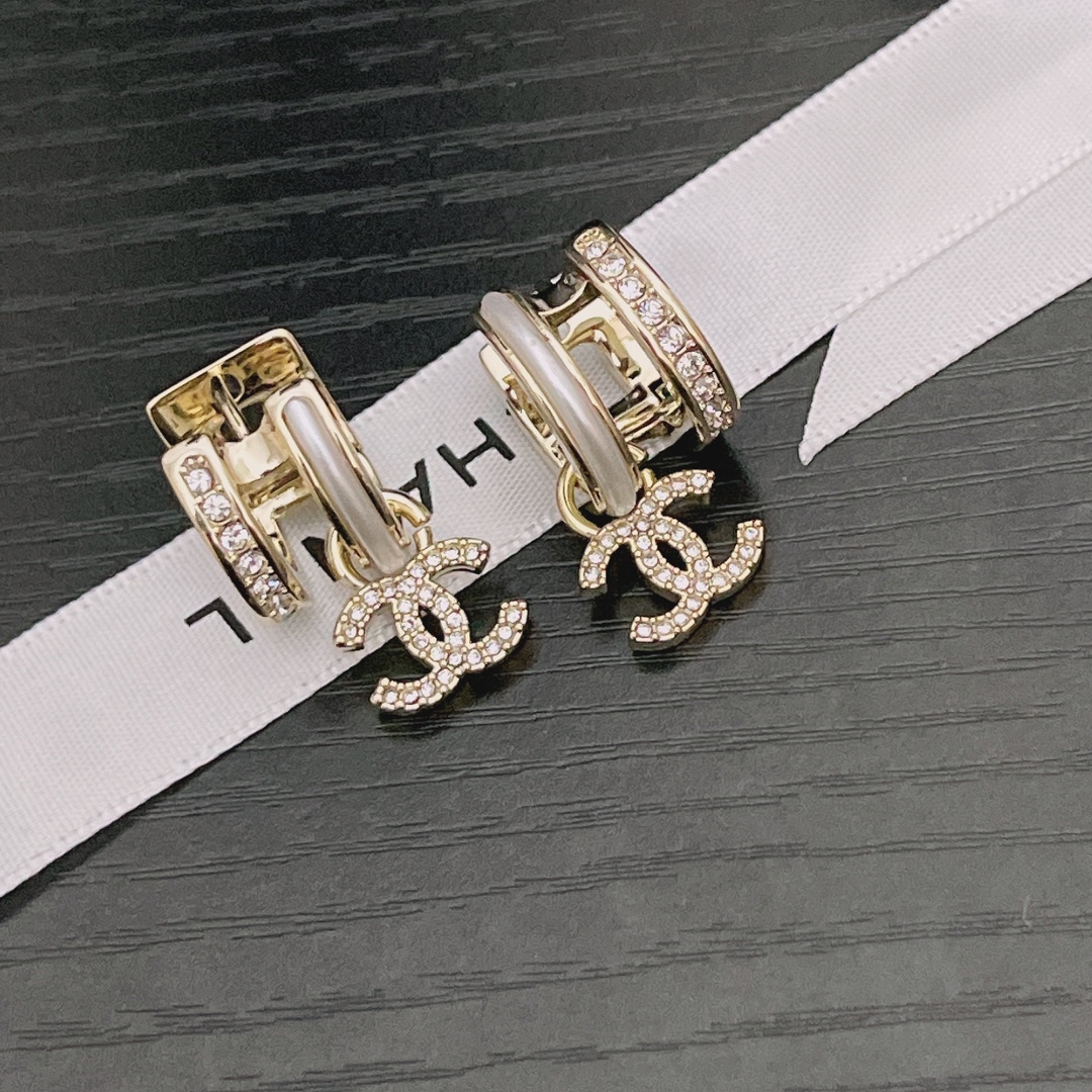 Chanel Earrings Silver L