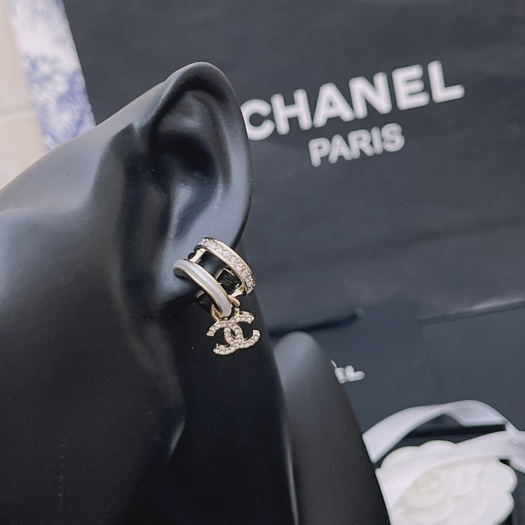 Chanel Earrings Silver L